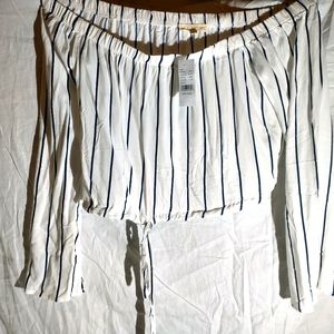 PacSun Striped Crop Top
